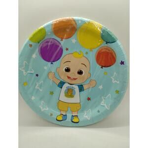 Unique COCOMELON Birthday Party Paper Plates 8 ct, 1 pack Kid JJ